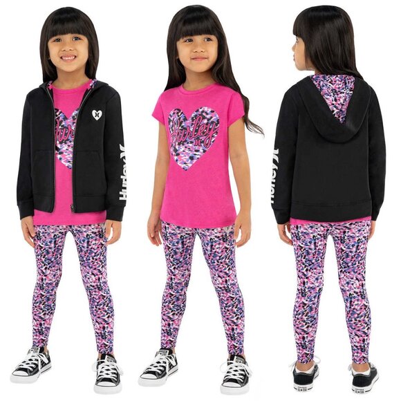 2 Hurley Girl's 3-piece Set - Picture 2 of 6
